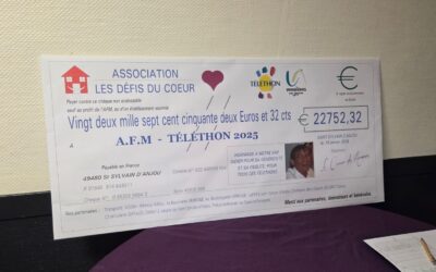 Soirée de remise du chèque au profit de l’AFM-TÉLÉTHON